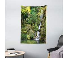 Trees Foliage Rock Garden Tapestry