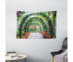 Flower Arches Plants Wide Tapestry
