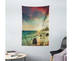Dramatic Sunrise Tropical Tapestry