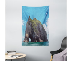 Elephant Shape Rock Bay Tapestry