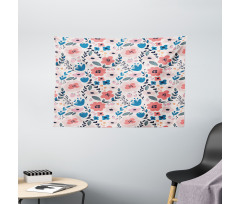 Pastel Summer Field Art Wide Tapestry