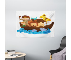 Animals in Nature Wide Tapestry