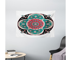 Floral Ethnic Wide Tapestry