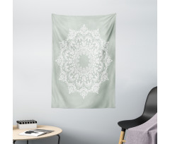 Damask Floral Motifs Tapestry