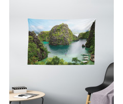 Cliff in Philippines Wide Tapestry