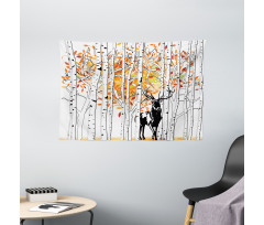 Trees Foliage Wilderness Wide Tapestry