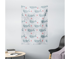 Mammal and Starfish Corals Tapestry