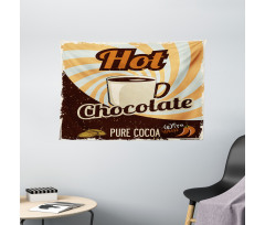 Retro Hot Beverage Wide Tapestry