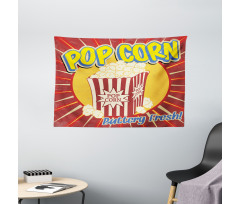 Pop Corn Movie Snack Wide Tapestry