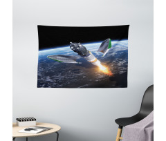 Spacecraft Cosmos Wide Tapestry