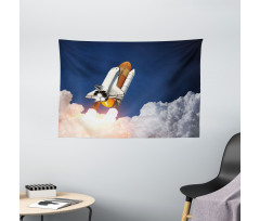 Rocket Lift Blast Wide Tapestry