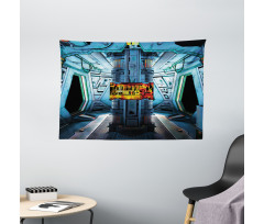 Ship Station Base Wide Tapestry