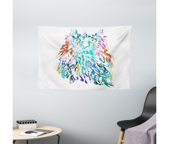 Feathers Eyes Vision Wide Tapestry