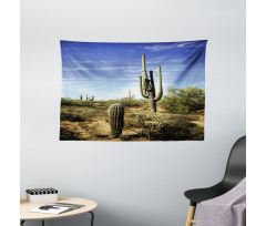 Cactus Spined Leaves Wide Tapestry