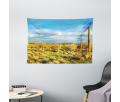 Western Cactus Spikes Wide Tapestry