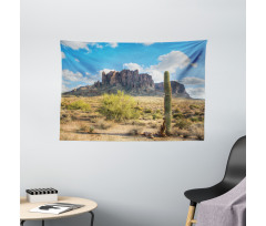 Canyon Cloudy Cliff Wide Tapestry