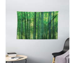 Green Wild Exotic Bamboo Wide Tapestry
