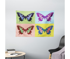 Pop Art Swallowtail Wide Tapestry