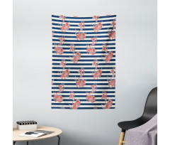Anchor Striped Backdrop Tapestry