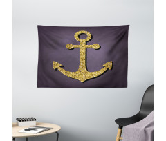 Anchor Pattern Tranquil Wide Tapestry