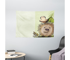 Hedgehog Chevron Wide Tapestry
