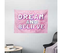 Motivational Phrases Wide Tapestry