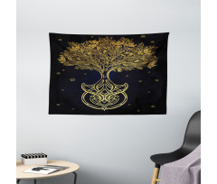 Night Stars Abstract Wide Tapestry