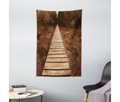 Wooden Path Adventure Tapestry