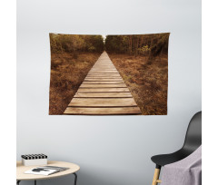Wooden Path Adventure Wide Tapestry