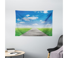 Meadow Countryside Path Wide Tapestry