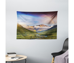 Meadow Riverbed Mist Wide Tapestry