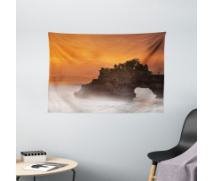 Exotic Sunset Wide Tapestry