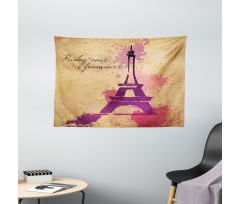 Pastel Splash Retro Wide Tapestry