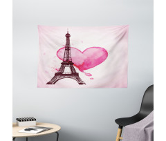 Romance Love Art Wide Tapestry