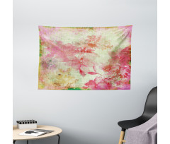 Retro Design Old Grunge Wide Tapestry