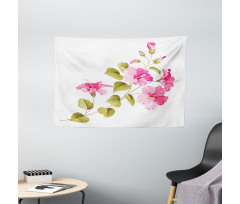 Wild Exotic Branches Wide Tapestry
