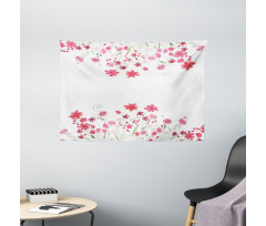 Herbs Blossoms Bridal Wide Tapestry