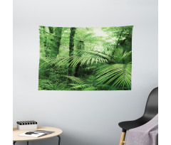 Palm Trees Exotic Plants Wide Tapestry