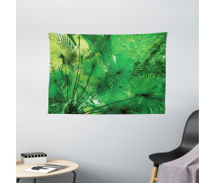 Exotic Jungle Plants Wide Tapestry