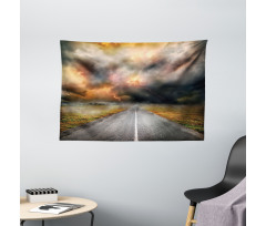 Dusty Storm Clouds Wide Tapestry