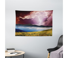 Earth Storm Rays Rural Wide Tapestry
