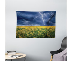 Thunder Bolt Rural Field Wide Tapestry