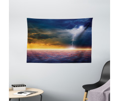 Apocalyptic Sky View Wide Tapestry
