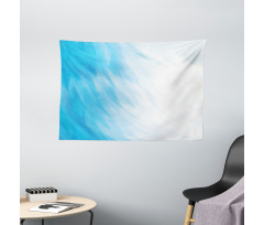 Waves Cloudy Sky Wide Tapestry