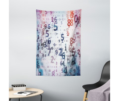 Digital Code Numbers Tapestry