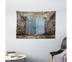 Medieval Stone Wall Wide Tapestry
