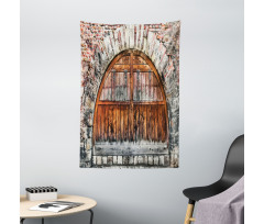 Brick Stone Oval Gate Tapestry