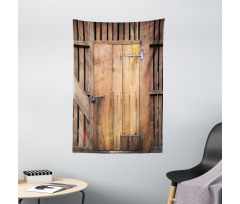 Dated Door Barn House Tapestry