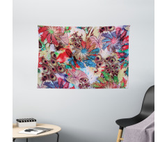 Peacock Feather Animal Wide Tapestry