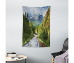 Mountain Landscape Road Tapestry